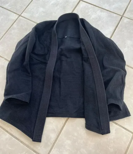 Kimono trançado preto