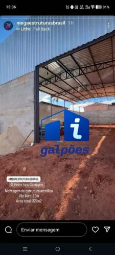 Galpão com 360m² no bairro Pedra Azul - Contagem/MG.