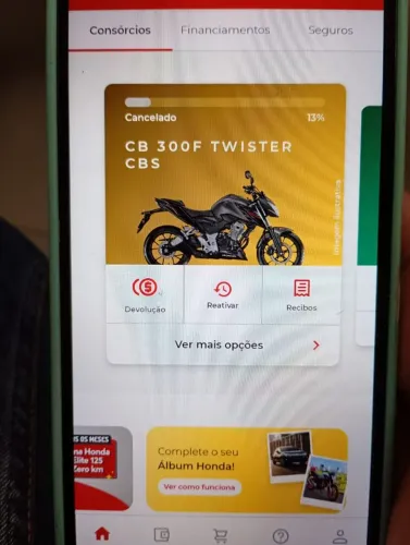 Consórcio moto