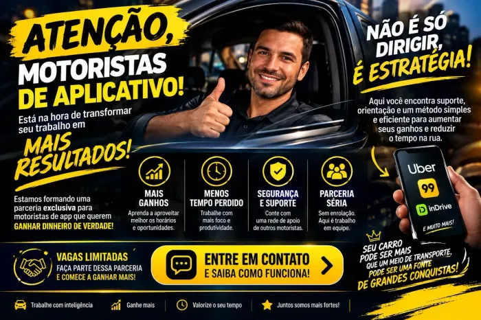 ? PARCERIA PARA MOTORISTAS DE APLICATIVO