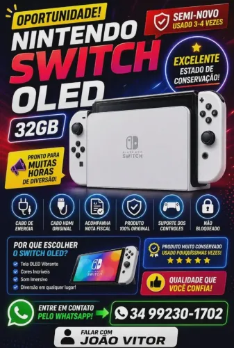 Nintendo Oled Branco