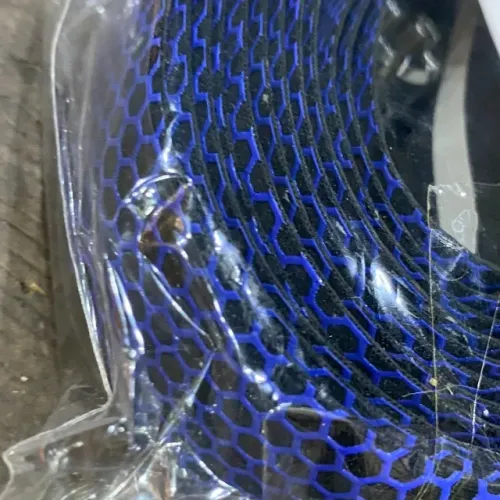 Rf102 Fita azul de guidão de bike speed e triathlon com plug cromado