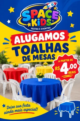 Aluguel de toalha de mesa
