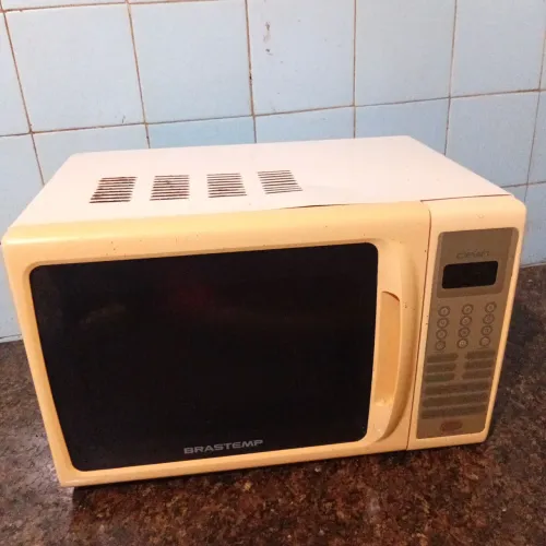 Microondas sem prato barato brastemp usado