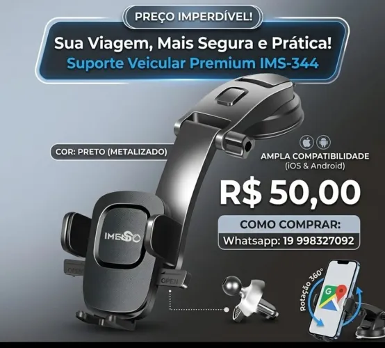 Suporte veicular celular 