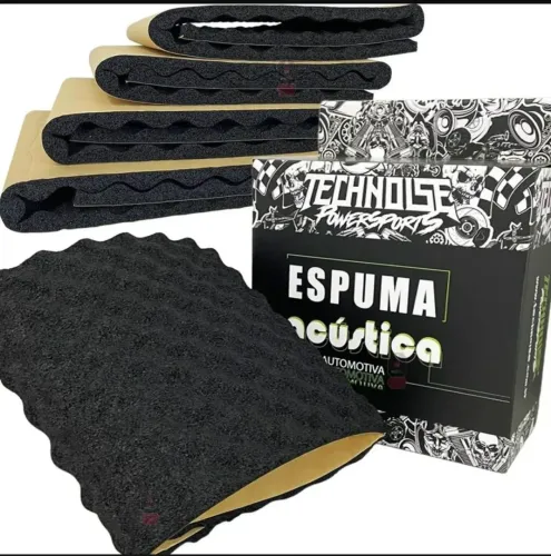 Espuma Acústica Automotiva Technoise Aqua Block 23mm 30×90<br>Térmica