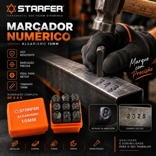 Marcador numérico metalon