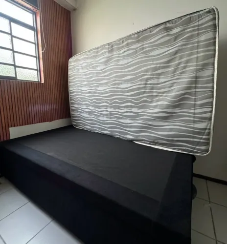 Cama BOX BAÚ 110cm x188cm com colchão