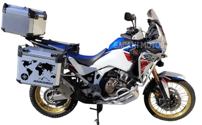 Kit 3 - Baus Aluminio Escovados com Ferragens Africa Twin Adventure Sports