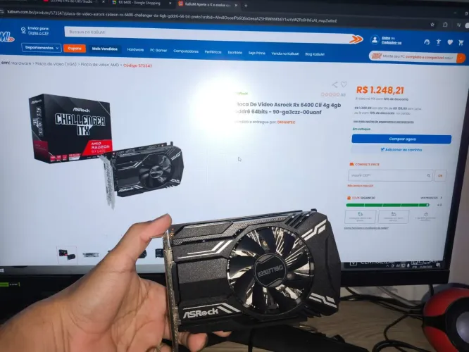 Placa de vídeo RX 6400
