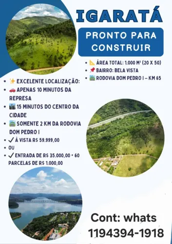 Terreno a venda em IGARATÁ-SP