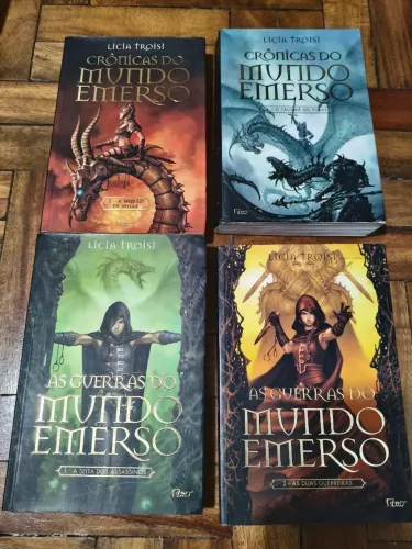 Crônicas do mundo emerso livros 2 e 3 + guerras do mundo emerso livros 1 e 2