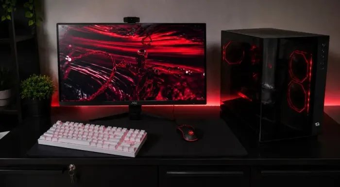 PC Gamer Ryzen 7 5700 + RX 7600 8GB | 16GB RAM | SSD NVMe 1TB | Monitor 24" 180Hz