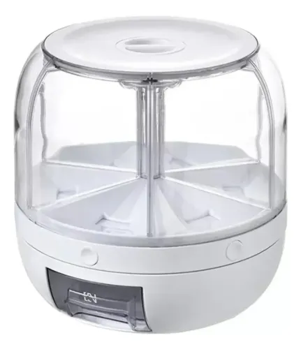 Dispensador de Grãos com Compartimentos - NOVO - Cor: Branca