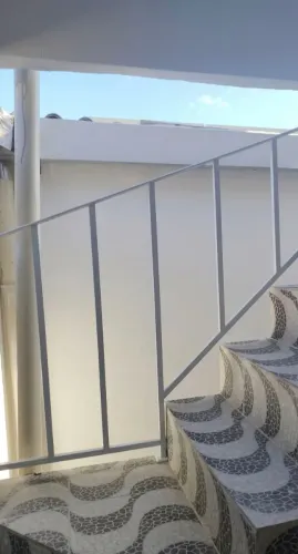 Corrimão em alumínio branco 2,10m
