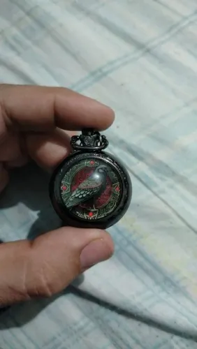 Relogio de bolso de corvo