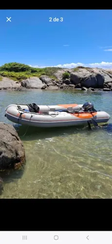 Bote inflavel com motor Yamaha 15hp 2t