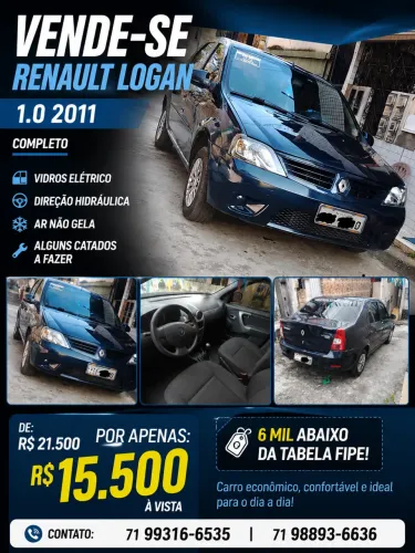 Renault Logan Authentique Hi-flex 1.0 16V 4P 2011