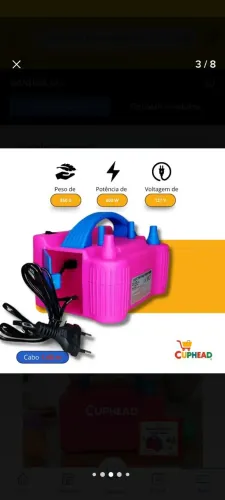 Inflador de balões elétrico 