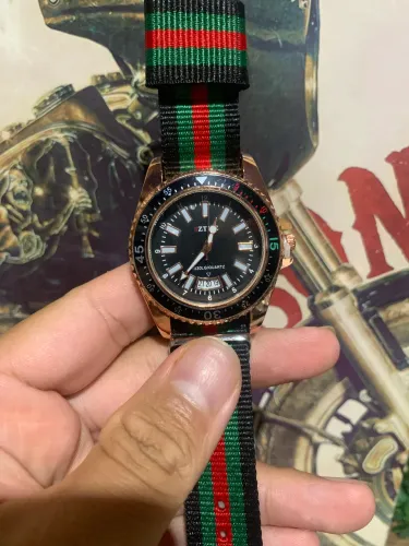 Relógio masculino importado ztme luxo 