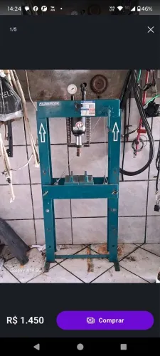 Equipamento e peças oficina moto