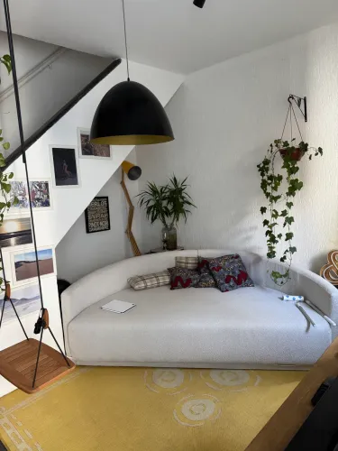 Sofa em meia lua , ótimo estado