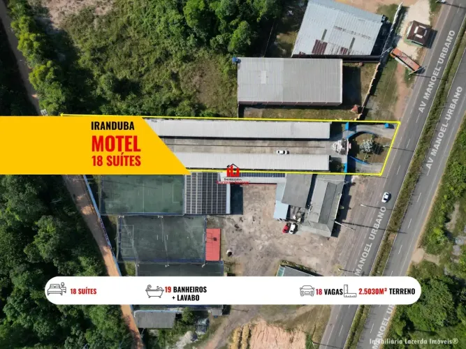 Pousada no Iranduba com 18 Suítes sendo 2 com Hidro disponível pra negócio