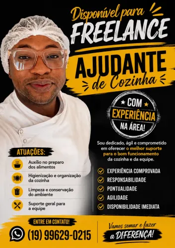 Disponível para freelance em Campinas!!