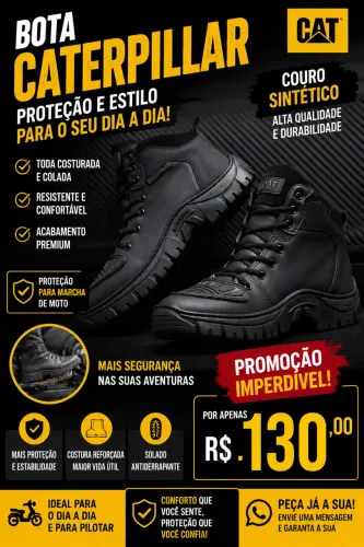Bota Caterpillar por R$100 reais a vista ,chama no zap !