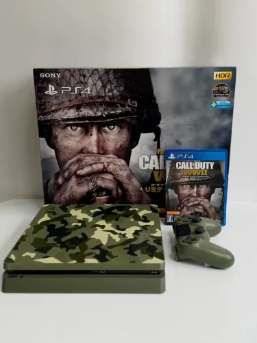 PS4 SLIM 1 TB Edição limitada Call of duty com 2 controles