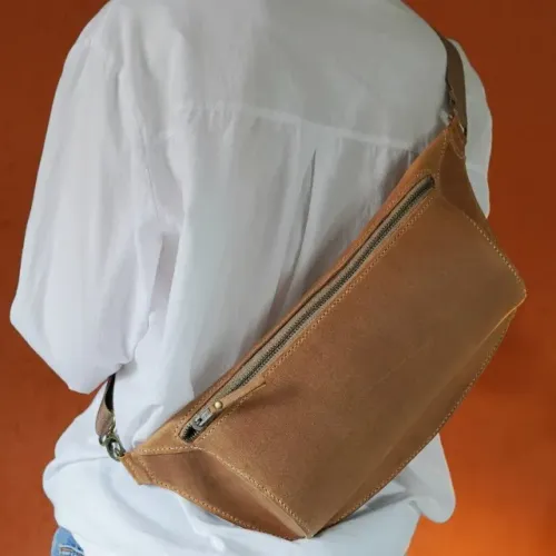 Bolsa Pochete Couro Legitimo Crazy Horse