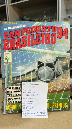 Álbum campeonato brasileiro 1994 quase completo