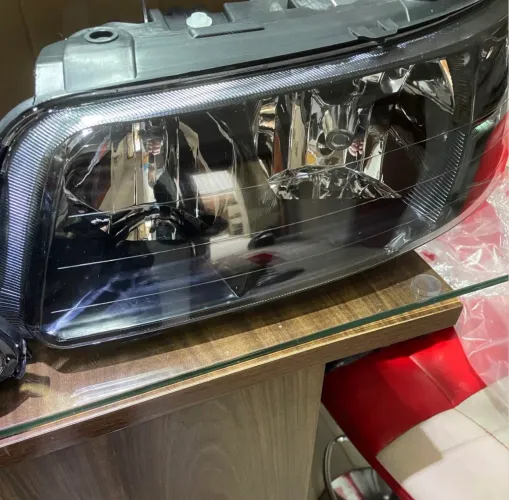 Par de farol máscara negra para vw g3