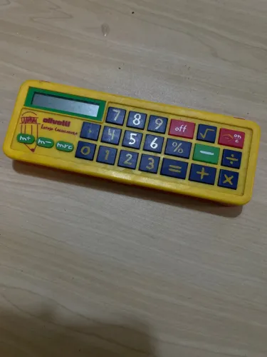 Estojo calculadora escolar anos 80 olivetti
