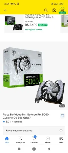 RTX 5060 VENTUS 8GB 