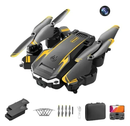 Drone S6 1080 profissional 2 bateria, câmera HD Wi-fi FPV, proteção anti colisão 360°
