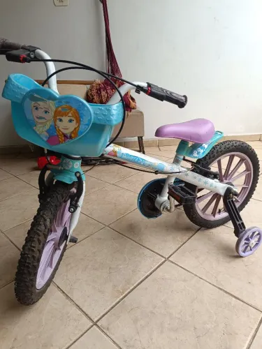 Bicicleta para criança aro 16 da Frozen 