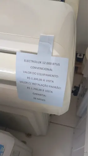 Eletrolux 12.000 btus convencional