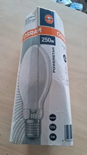 06 peças Lâmpada  Vapor Metálico Ovóide Powerstar Hqi-e 250w Osram