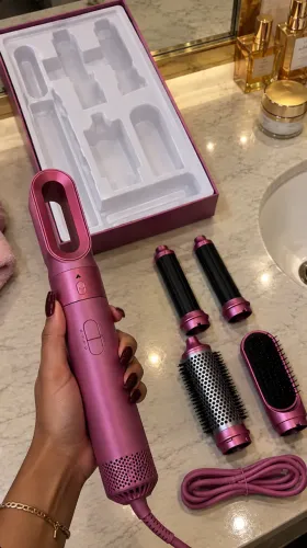 Escova secadora alisadora 5 em 1