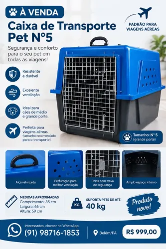 Caixa de transporte pet n5