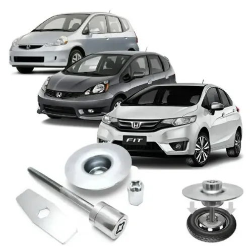 Kit Trava Antifurto Estepe Honda Fit_Aceito Cartão
