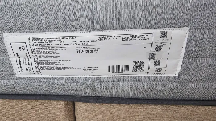 Cama Queen Solar Max NF 1 mês de uso