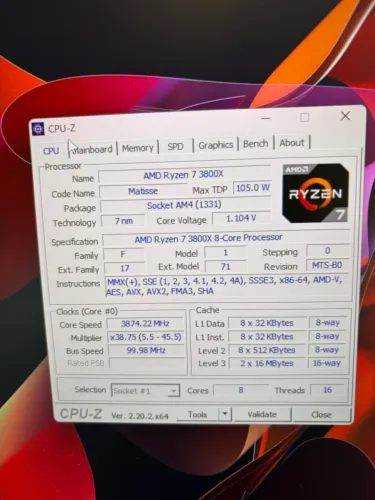 Ryzen 7 3800x