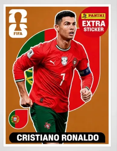 Figurinha Extra Copa 2026 Cristiano Ronaldo cr7 Bronze