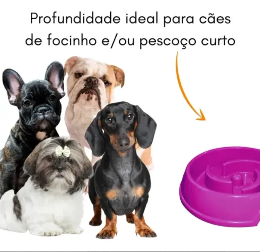 Pote Plastico de racao educativo cães Coma Menos