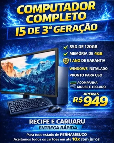 Pc Completo Novo i5