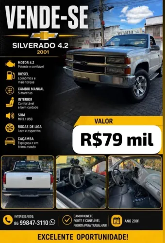 Chevrolet Silverado D20/ Rodeio 4.2 TB Diesel 2001