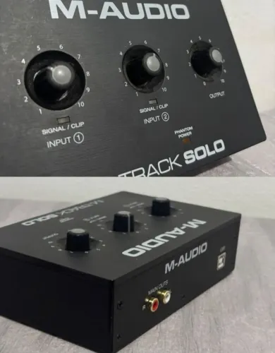 Interface De Áudio M-audio 2 Canais M-track Solo Usb Perfeita