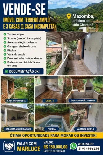 Vendo casa em mazomba